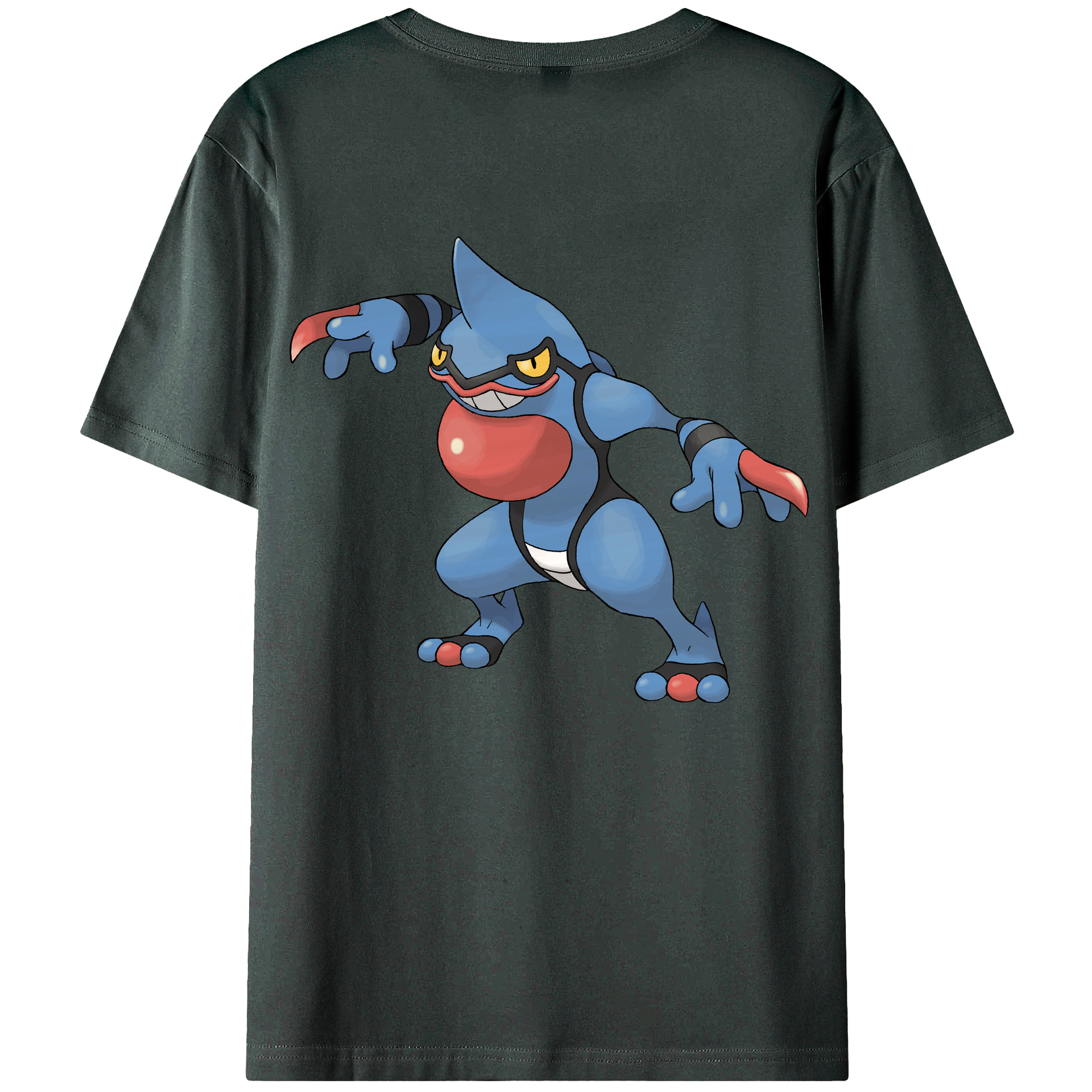 （画像用） ポケットモンスター Pokémon 綿100％ メンズ半袖Tシャツ（バックプリント） 通気性